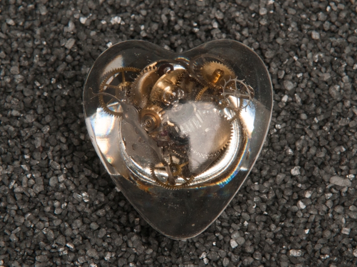 Steampunk Gears Heart Ring